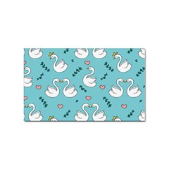 Elegant Swan Pattern Design Sticker Rectangular (10 pack)