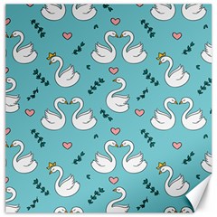 Elegant Swan Pattern Design Canvas 20  x 20 