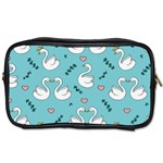 Elegant Swan Pattern Design Toiletries Bag (One Side) Front