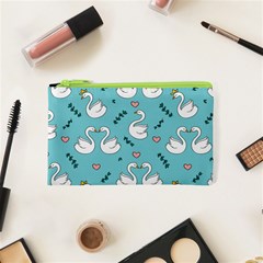 Elegant Swan Pattern Design Cosmetic Bag (XS)