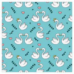 Elegant Swan Pattern Design Lightweight Scarf 