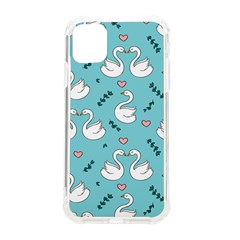 Elegant Swan Pattern Design Iphone 11 Tpu Uv Print Case by Bangk1t