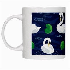 Swan Pattern Elegant Design White Mug by Bangk1t