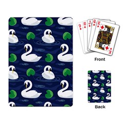 Swan Pattern Elegant Design Playing Cards Single Design (rectangle) by Bangk1t