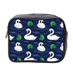 Swan Pattern Elegant Design Mini Toiletries Bag (two Sides)