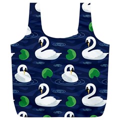 Swan Pattern Elegant Design Full Print Recycle Bag (xl) by Bangk1t