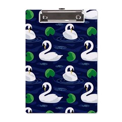 Swan Pattern Elegant Design A5 Acrylic Clipboard by Bangk1t