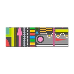 Pattern Geometric Abstract Colorful Arrows Lines Circles Triangles Sticker Bumper (100 Pack) by Bangk1t