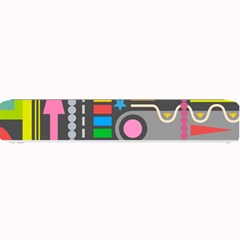 Pattern Geometric Abstract Colorful Arrows Lines Circles Triangles Small Bar Mat