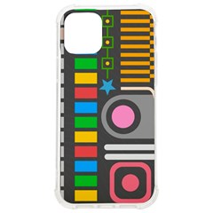 Pattern Geometric Abstract Colorful Arrows Lines Circles Triangles Iphone 12/12 Pro Tpu Uv Print Case by Bangk1t