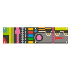 Pattern Geometric Abstract Colorful Arrows Lines Circles Triangles Banner And Sign 4  X 1  by Bangk1t