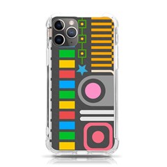 Pattern Geometric Abstract Colorful Arrows Lines Circles Triangles Iphone 11 Pro 5 8 Inch Tpu Uv Print Case by Bangk1t