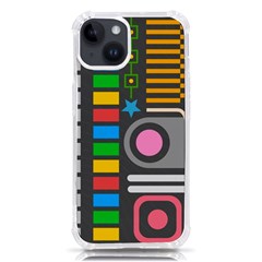 Pattern Geometric Abstract Colorful Arrows Lines Circles Triangles Iphone 14 Tpu Uv Print Case by Bangk1t