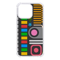 Pattern Geometric Abstract Colorful Arrows Lines Circles Triangles Iphone 13 Pro Tpu Uv Print Case by Bangk1t