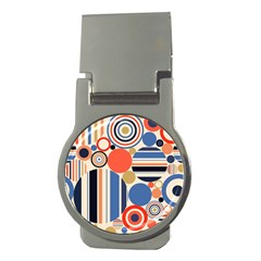 Geometric Abstract Pattern Colorful Flat Circles Decoration Money Clips (round)  by Bangk1t