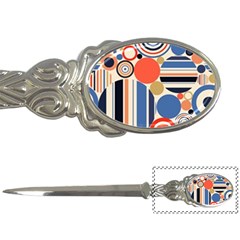 Geometric Abstract Pattern Colorful Flat Circles Decoration Letter Opener by Bangk1t