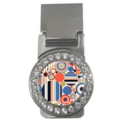 Geometric Abstract Pattern Colorful Flat Circles Decoration Money Clips (cz)  by Bangk1t