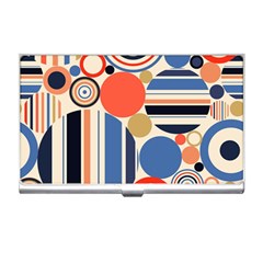 Geometric Abstract Pattern Colorful Flat Circles Decoration Business Card Holder by Bangk1t