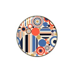 Geometric Abstract Pattern Colorful Flat Circles Decoration Hat Clip Ball Marker