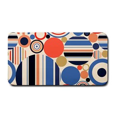 Geometric Abstract Pattern Colorful Flat Circles Decoration Medium Bar Mat