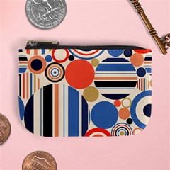 Geometric Abstract Pattern Colorful Flat Circles Decoration Mini Coin Purse by Bangk1t