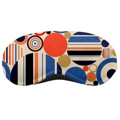 Geometric Abstract Pattern Colorful Flat Circles Decoration Sleep Mask by Bangk1t