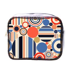 Geometric Abstract Pattern Colorful Flat Circles Decoration Mini Toiletries Bag (one Side) by Bangk1t