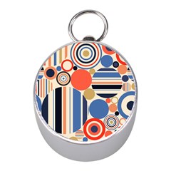 Geometric Abstract Pattern Colorful Flat Circles Decoration Mini Silver Compasses by Bangk1t