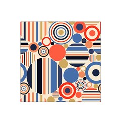 Geometric Abstract Pattern Colorful Flat Circles Decoration Satin Bandana Scarf 22  X 22  by Bangk1t