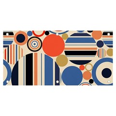 Geometric Abstract Pattern Colorful Flat Circles Decoration Banner And Sign 6  X 3  by Bangk1t