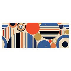 Geometric Abstract Pattern Colorful Flat Circles Decoration Banner And Sign 8  X 3  by Bangk1t