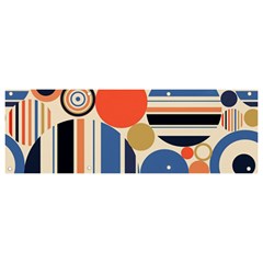 Geometric Abstract Pattern Colorful Flat Circles Decoration Banner And Sign 9  X 3  by Bangk1t