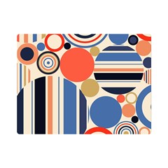 Geometric Abstract Pattern Colorful Flat Circles Decoration Premium Plush Fleece Blanket (mini) by Bangk1t