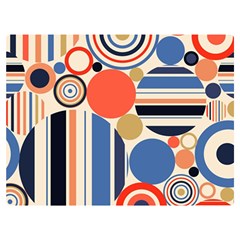 Geometric Abstract Pattern Colorful Flat Circles Decoration Premium Plush Fleece Blanket (extra Small) by Bangk1t