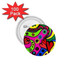 Seamless Doodle 1.75  Buttons (100 pack) 