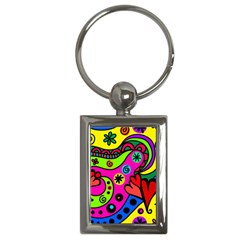 Seamless Doodle Key Chain (Rectangle)