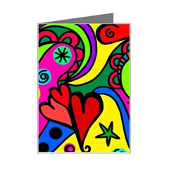 Seamless Doodle Mini Greeting Card