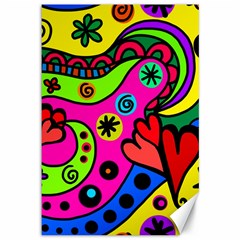 Seamless Doodle Canvas 12  x 18 