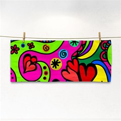 Seamless Doodle Hand Towel