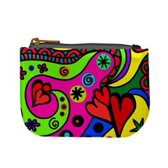 Seamless Doodle Mini Coin Purse