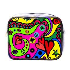 Seamless Doodle Mini Toiletries Bag (One Side)