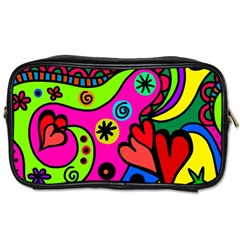 Seamless Doodle Toiletries Bag (Two Sides)