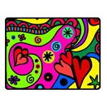 Seamless Doodle Fleece Blanket (Small) 50 x40  Blanket Front