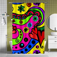 Seamless Doodle Shower Curtain 48  x 72  (Small) 