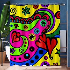 Seamless Doodle Shower Curtain 60  X 72  (medium)  by Bangk1t