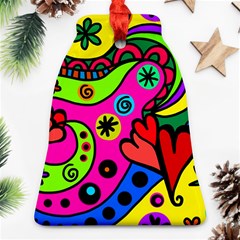 Seamless Doodle Bell Ornament (Two Sides)