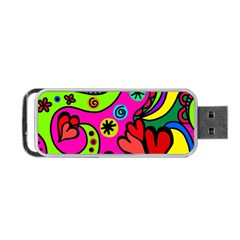 Seamless Doodle Portable USB Flash (Two Sides)