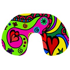 Seamless Doodle Travel Neck Pillow