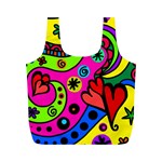 Seamless Doodle Full Print Recycle Bag (M) Front