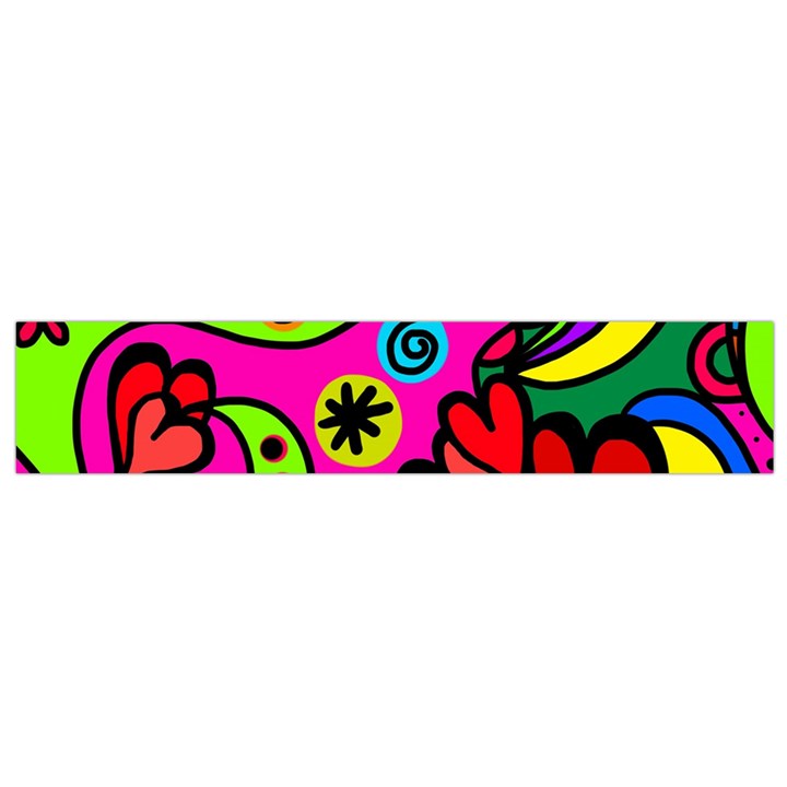 Seamless Doodle Small Premium Plush Fleece Scarf